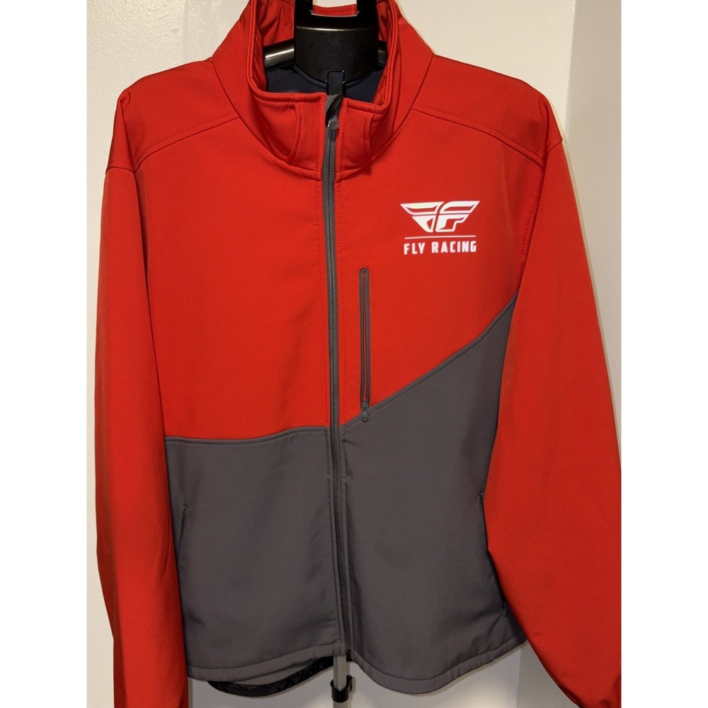 FLY RACING - Checkpoint Jacket Grey/Red 3X | 354-63843X